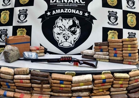 Polícia apreende mais de 100kg de drogas avaliadas em R$ 1 milhão em Manaus