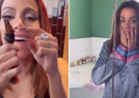 Bêbada, Anitta corta cabelo com Gkay e se desespera ao acordar e ver resultado