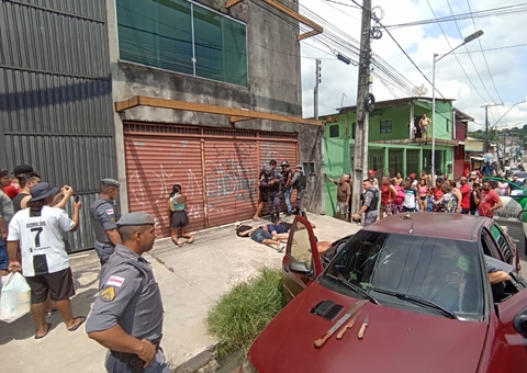 Grávida e 3 comparsas são perseguidos e presos após arrastões em Manaus
