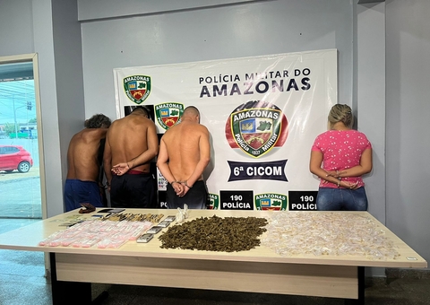 "Chefona" do tráfico e comparsas são presos dentro de laboratório de drogas em Manaus