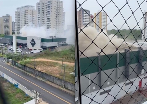 Pátio Gourmet é evacuado às pressas durante incêndio em Manaus; vídeos