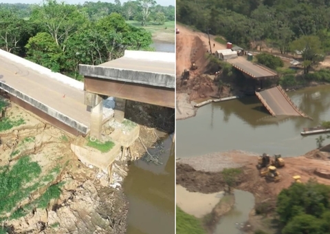 Pontes que desabaram na BR-319 seguem interditadas no Amazonas 