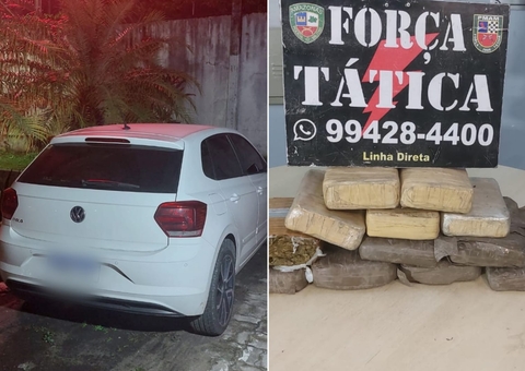 Homem é preso ao ser flagrado com 12 kg de drogas no carro da mãe em Manaus