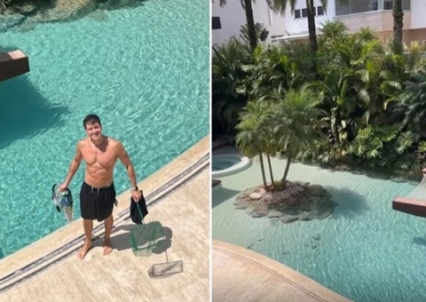 Piscina gigante de Rodrigo Faro é alvo de briga na Justiça