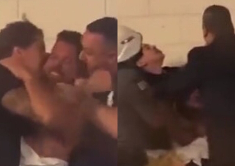 Em novo vídeo, Biel morde homem e leva puxada de cabelo durante briga