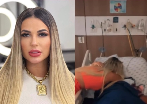 Chorando, Deolane encontra mãe na UTI após desistir de A Fazenda