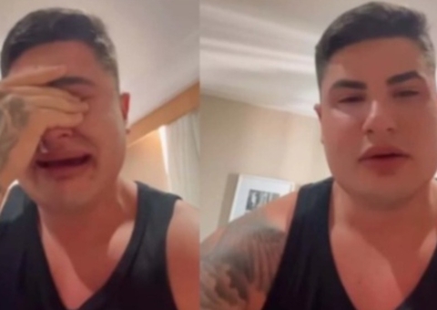 Lucas Souza chora e se desespera após Jojo Todynho pedir medida protetiva