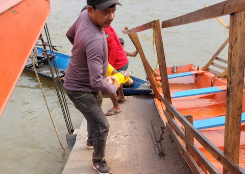 Criança desaparece e bebê fica ferida após lancha atropelar canoa de família no Amazonas