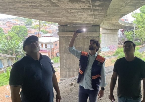 Prefeitura descarta risco de desmoronamento de viaduto em Manaus