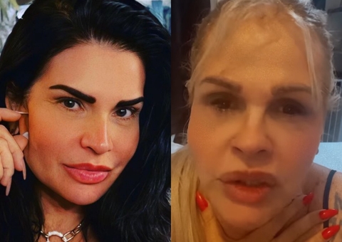 Solange Gomes e Monique Evans batem boca após polêmica de golpe da barriga