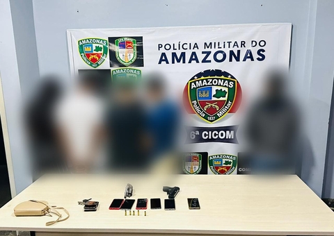 Grupo é preso com carro roubado após fazer arrastões em Manaus