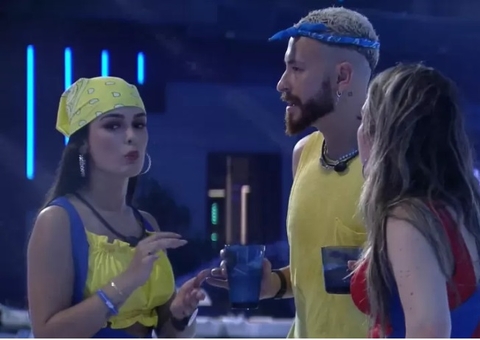 Vídeo: Bruna e Larissa discutem por causa de Gabriel: 'Não falo mais nada'