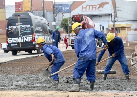 Obra em trecho próximo ao Porto Chibatão será entregue em março em Manaus