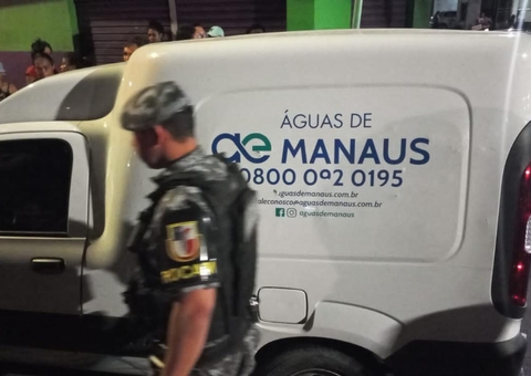 Criminosos roubaram carro da Águas de Manaus e fizeram funcionários reféns antes de invadir casa