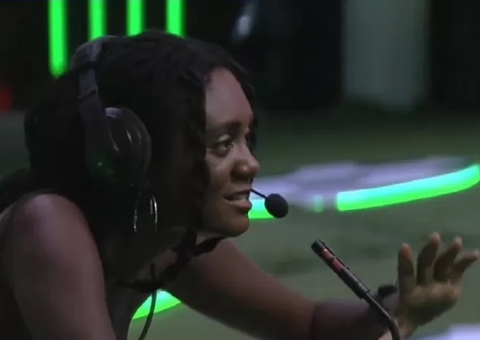 Indicada por Fred ao paredão, Sarah lamenta ausência de brother em festa; vídeo