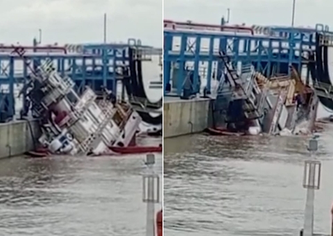 Rebocador afunda enquanto abastecia e despeja óleo no Rio Amazonas