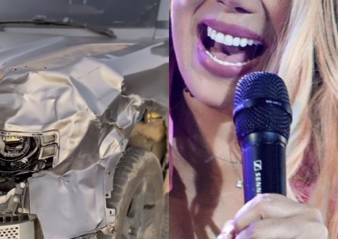 Cantora Taty Girl sofre acidente a caminho de show em Natal 