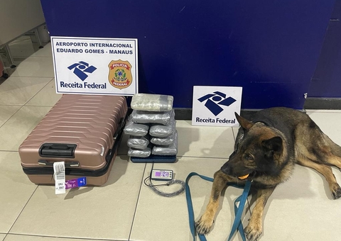 Receita Federal encontra mais de 40 Kg de drogas em bagagens no aeroporto de Manaus