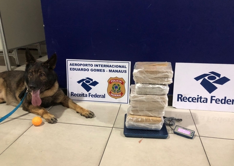 Mais de 9 kg de drogas são apreendidos dentro de mala em aeroporto de Manaus