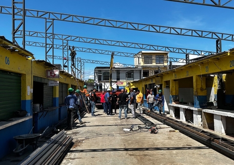 Feira reformada Jardim dos Barés deve ser entregue em setembro em Manaus