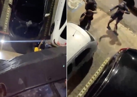 Vídeo mostra sargento da Marinha e PM baleados após briga em saída de festa em Manaus