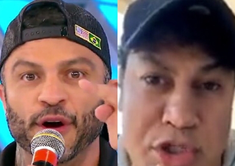 Kleber Bambam e Popó trocam ameaças ao vivo no SBT: 'arrancar sua cabeça'