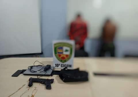 Dupla usa arma de paintball para fazer arrastões em ruas de Manaus 