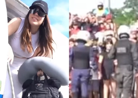 Naiara Azevedo é recebida por multidão de fãs no Amazonas; Vídeo 