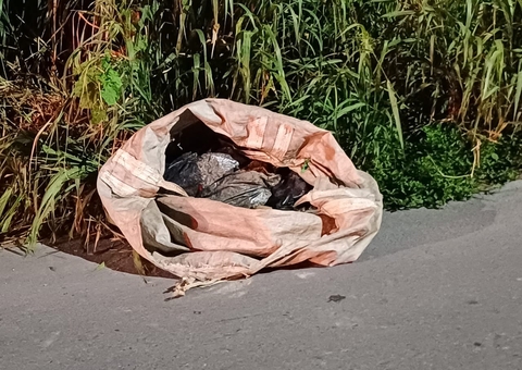 Decapitado e esquartejado, homem é achado dentro de saco em avenida de Manaus
