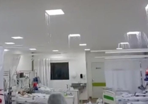 Enxurrada invade hospital e atinge crianças em UTI; vídeo