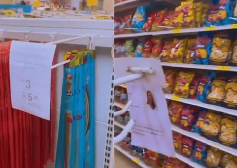 Mulher acusa loja de usar seu currículo como placa de preço