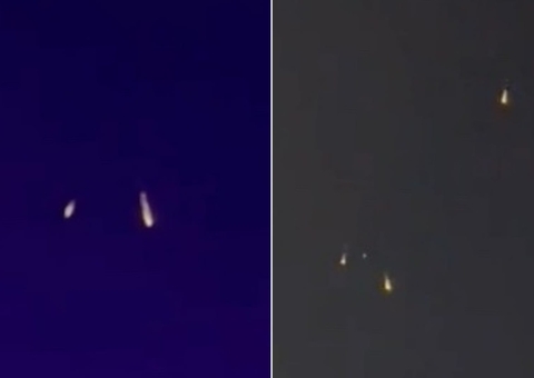 OVNI? Objetos luminosos são vistos flutuando no céu e intrigam moradores em Manaus