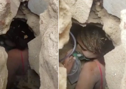 Única sobrevivente da família, menina é achada ao lado do corpo do namorado após 12h soterrada