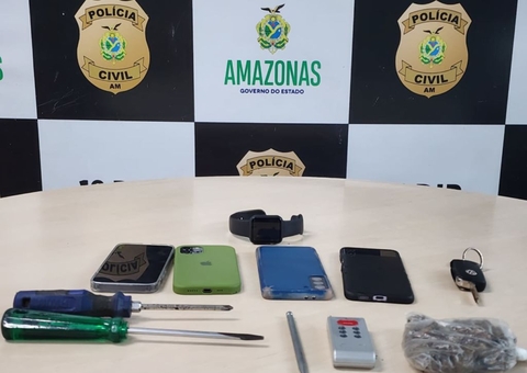 Trio é preso por furto em carro oficial do Amazonas
