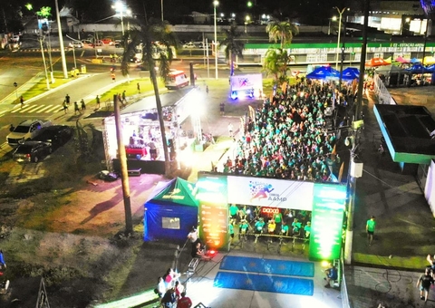 Mais de mil pessoas participam da corrida da Associação do MPAM no Dia dos Pais em Manaus