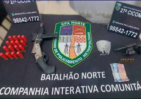 Homem é preso após ameaçar vizinhos com armas em Manaus