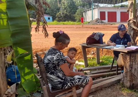 Famílias são cadastradas para desapropriação em área de ampliação do aeródromo no Amazonas