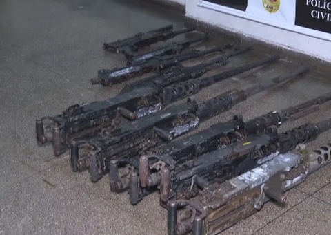 Polícia encontra mais 9 metralhadoras furtadas do Exército