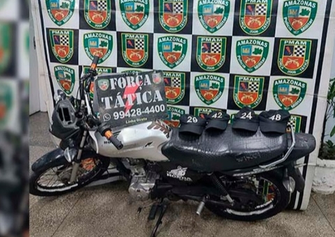 Suspeito é preso com moto com placa adulterada em Manaus