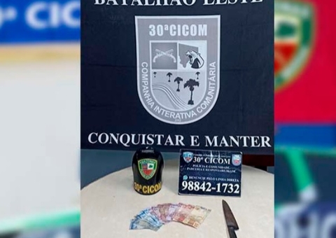 Homem é preso em bar após assaltar mercadinho em Manaus