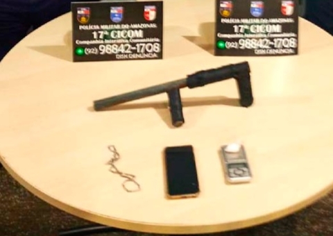 Suspeito é preso com arma caseira ao vender drogas em Manaus