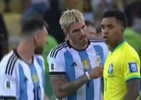 Rodrygo sofre racismo de argentinos após discutir com Messi