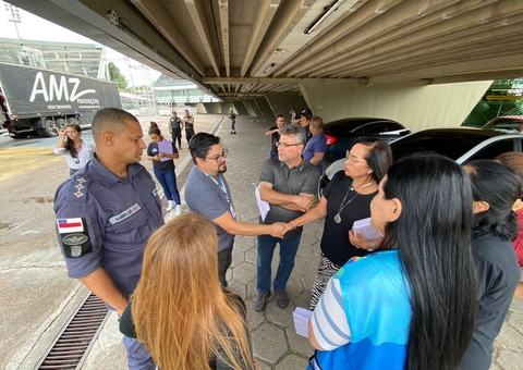 Visita técnica é realizada no Sambódromo para alinhamento do Boi Manaus