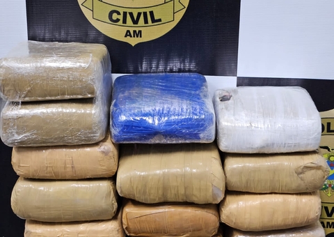 Polícia apreende 16 tabletes de maconha, avaliados em R$ 240 mil, em Manaus