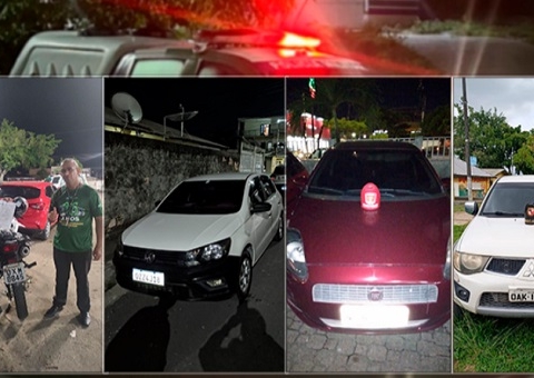 Polícia recupera quatro veículos roubados em Manaus