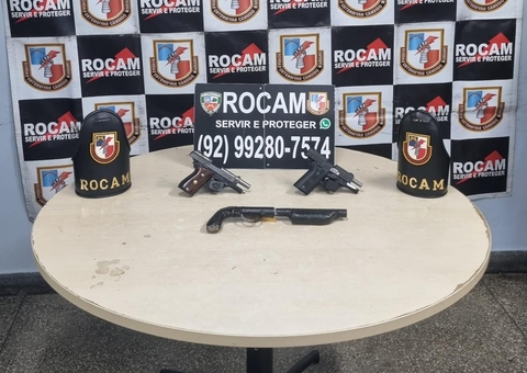 Polícia apreende adolescente de 17 anos e 6 armas de fogo em Manaus