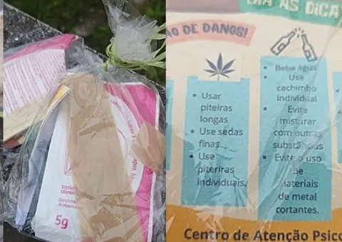 Prefeitura entrega seda para maconha e preservativos a usuários de drogas e ação viraliza