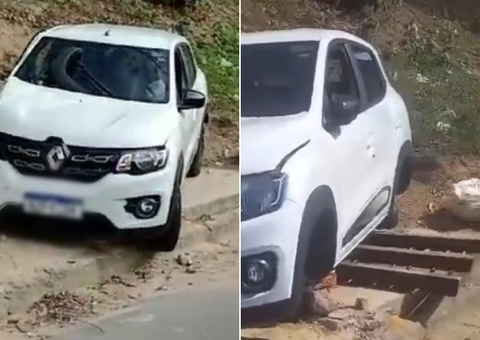 Pneus de carro envolvido em acidente são roubados em Manaus