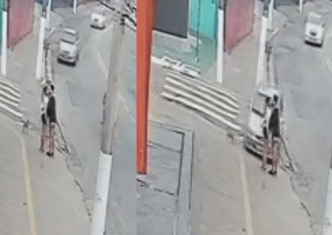 Casal é atropelado enquanto se beijava em calçada; vídeo