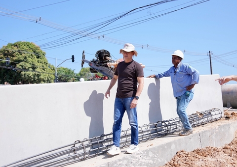 Obra de construção de viaduto na Av. das Torres avança e chega a 45% de conclusão